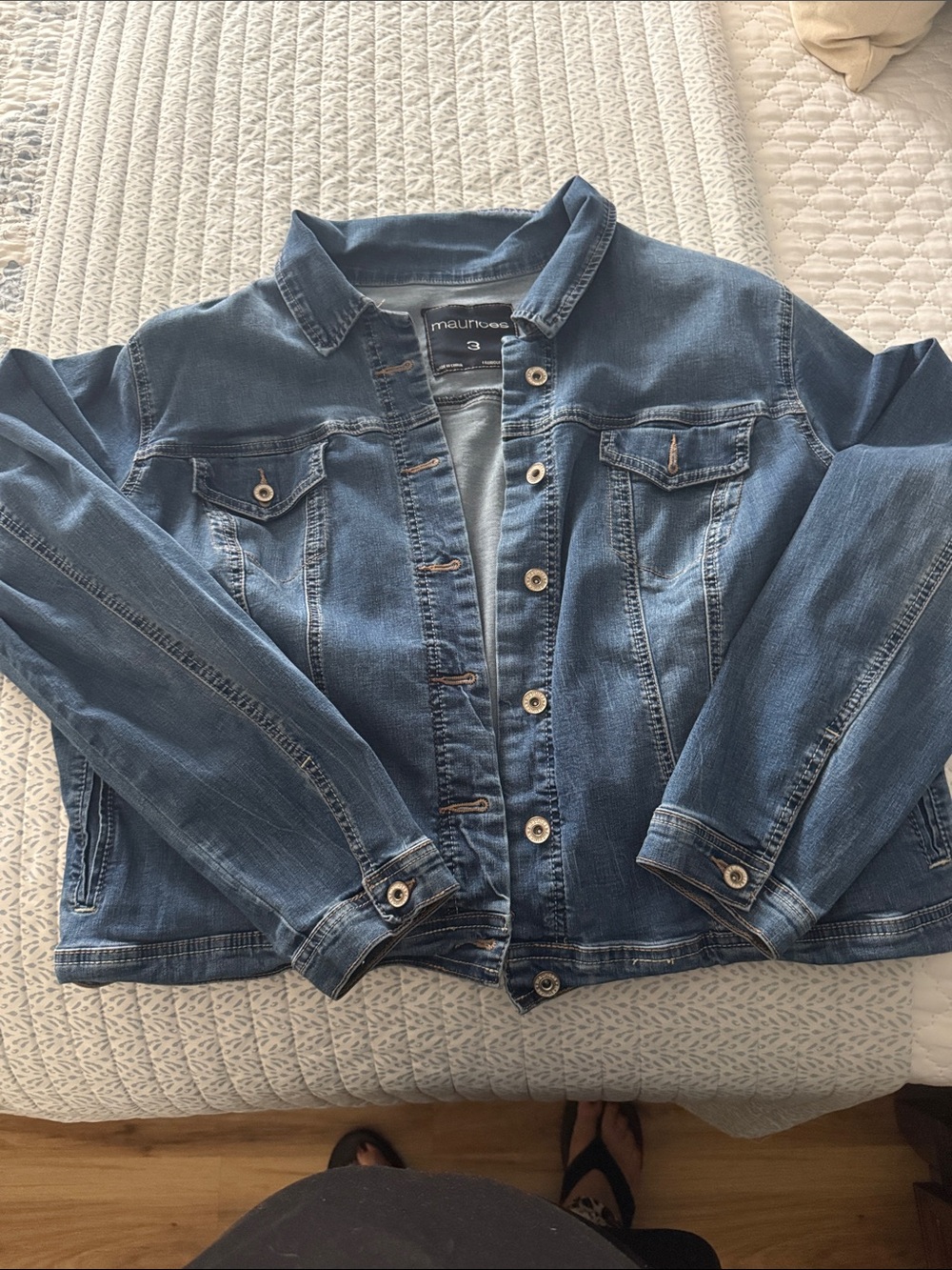 Maurices Dark Blue Denim Jean Jacket